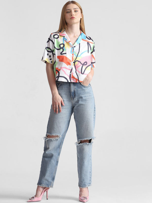 Women Grafic Printed Regular Shirt